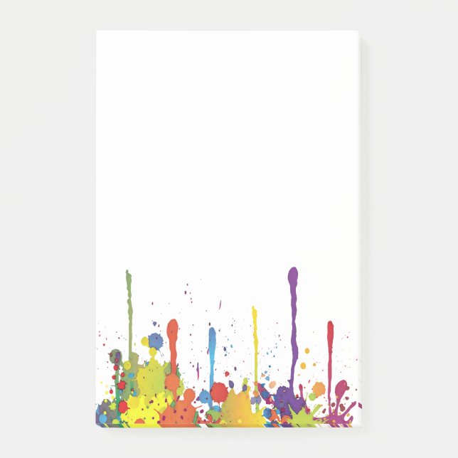 Post-it® COULEUR FUNNY SPLASH II + votre backgr. & idées (Devant)