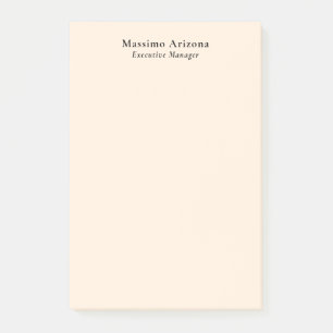 Post-it® Couleur ivoire minimaliste moderne professionnel s