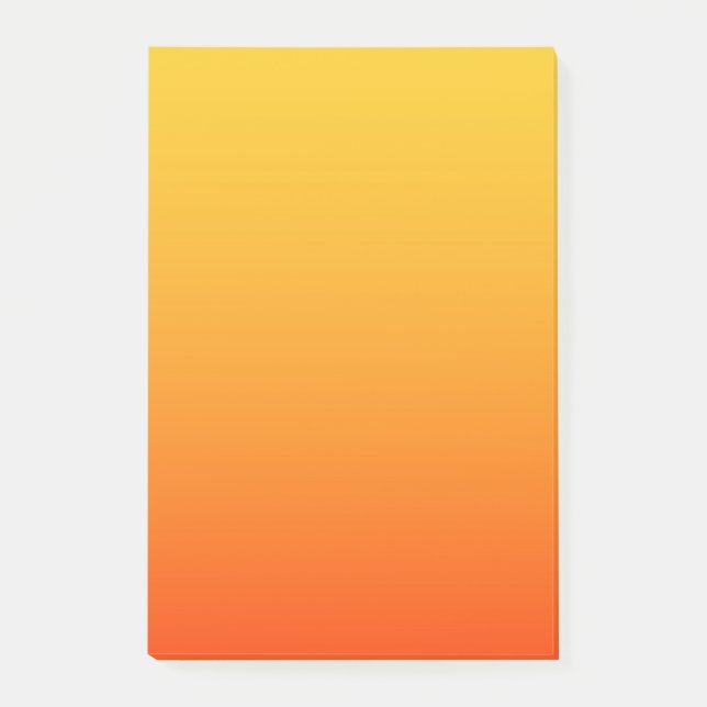 Post-it® Couleur Orange Jaune (Devant)