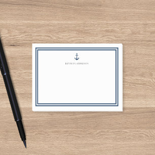 Post-it® Couleur personnalisée Ancre classique moderne pers