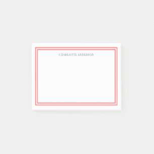 Post-it® Couleur personnalisée Bordures classiques modernes