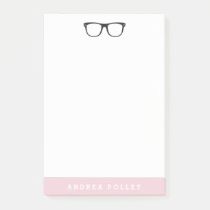 Post-it® COULEUR PERSONNALISÉE Lunettes noires Nerdy Person