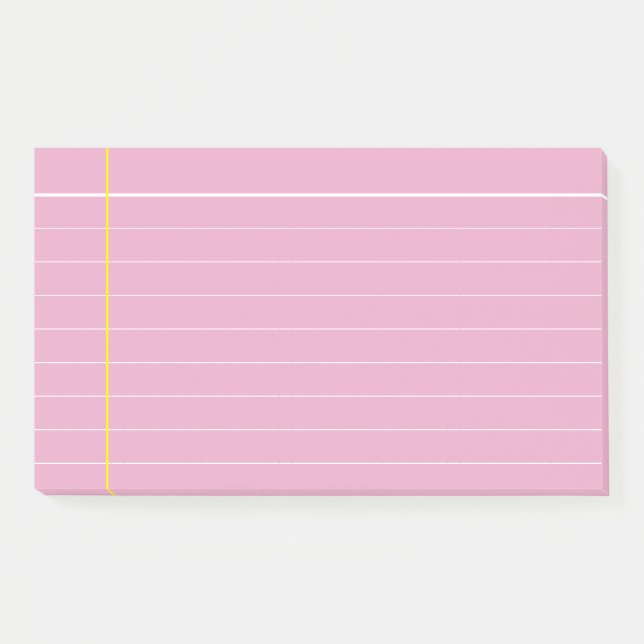 Post-it® Couleur rose et jaune personnalisée  (Devant)