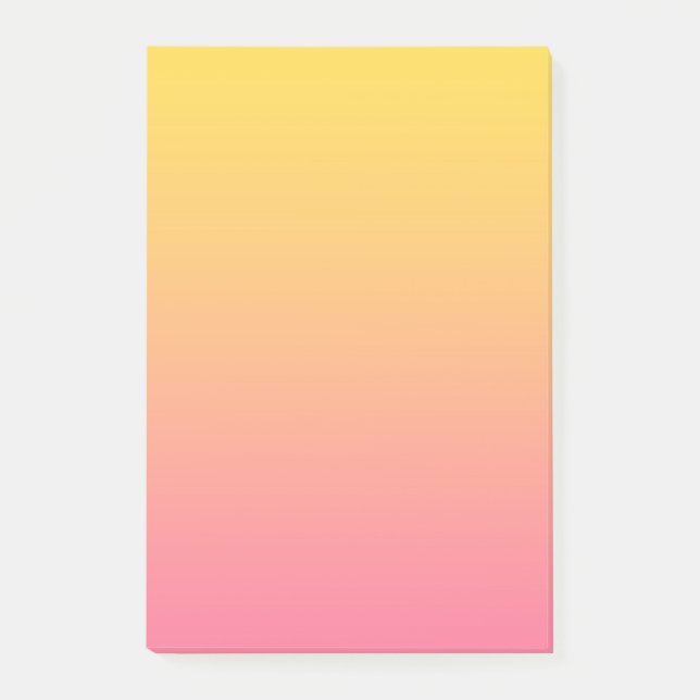 Post-it® Couleur Rose Jaune (Devant)