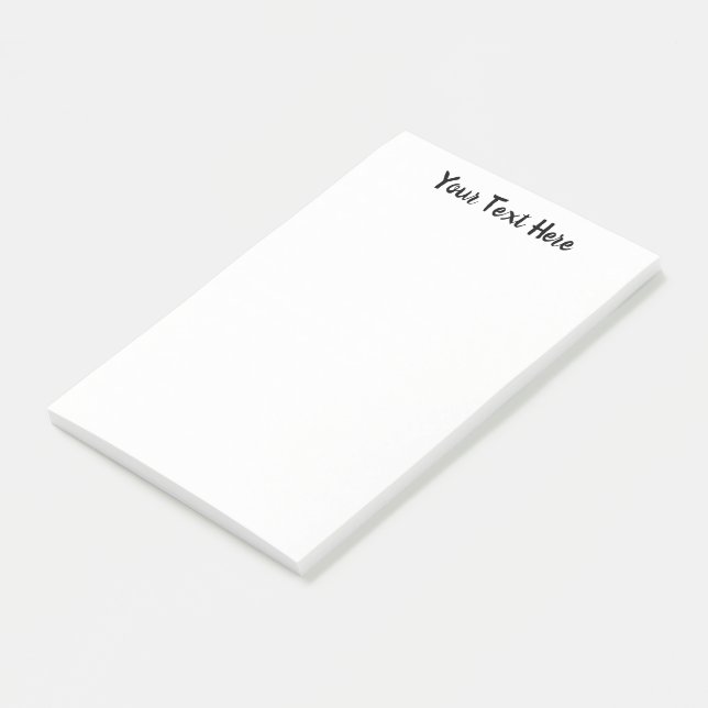 Post-it® Couleur solide blanc fantôme personnalisée (Incliné)