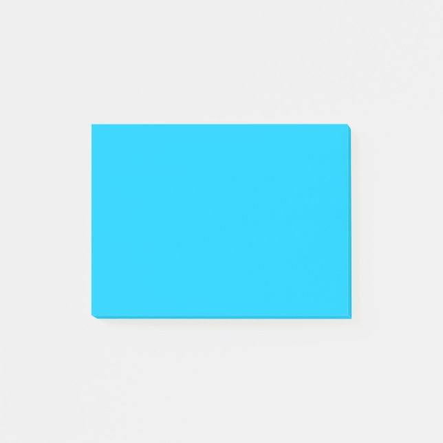 Post-it® Couleur solide bleu ciel vif (Devant)
