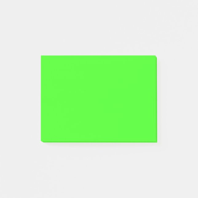 Post-it® Couleur solide de qualité supérieure néon vert (Devant)