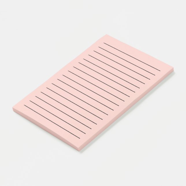 Post-it® Couleur solide de sel rose (Incliné)