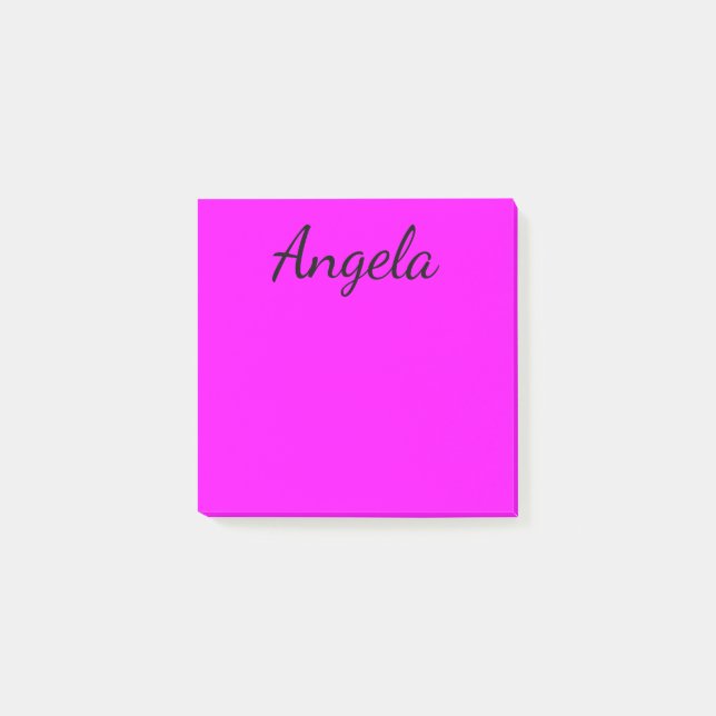 Post-it® Couleur solide Fuchsia personnalisée (Devant)
