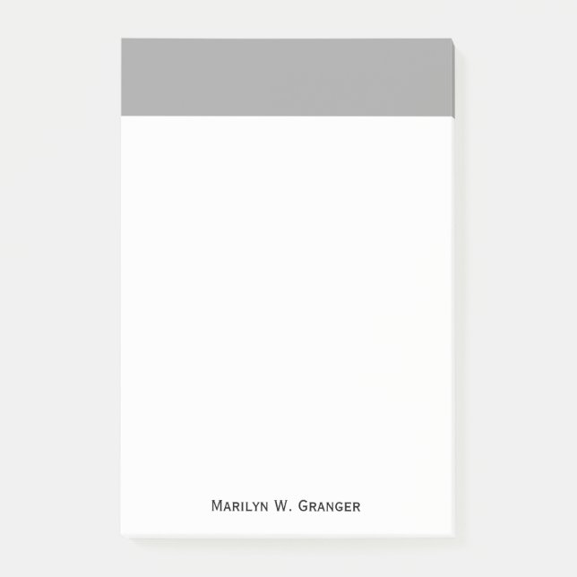 Post-it® Couleur solide : gris foncé (Devant)