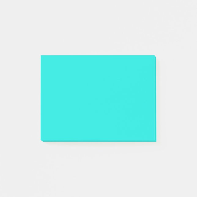 Post-it® Couleur solide turquoise brillante (Devant)