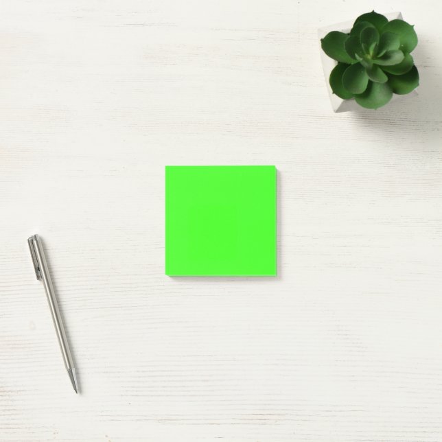 Post-it® Couleur solide verte néon (Bureau)