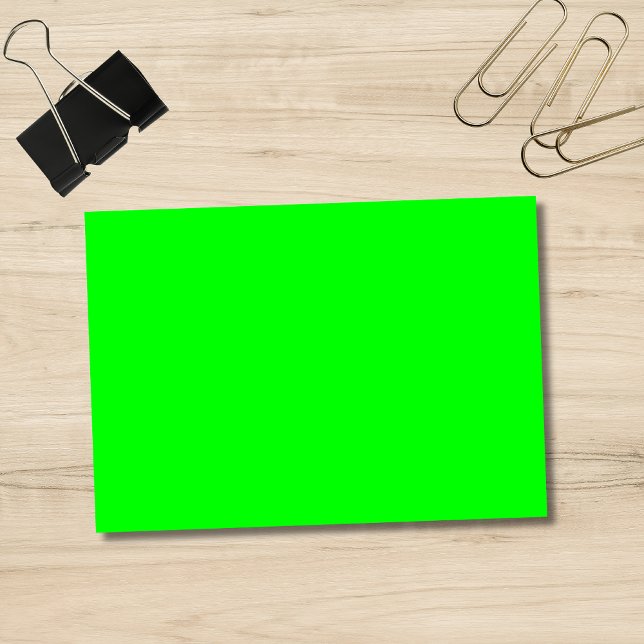 Post-it® Couleur solide verte néon électrique | Notes class (Créateur téléchargé)