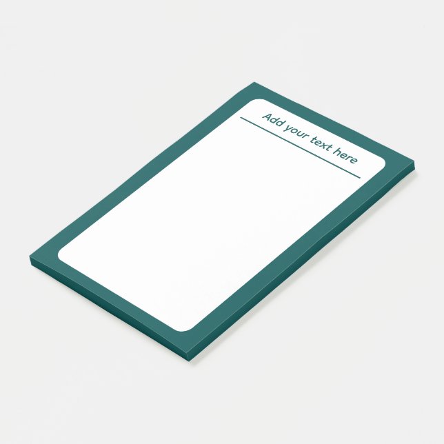 Post-it® Couleur Turquoise foncée (Incliné)