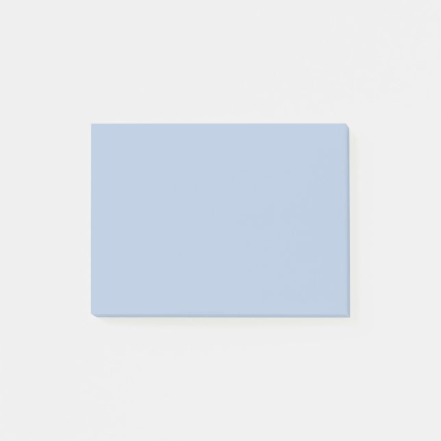 Post-it® Couleur uni bleu clair en acier (Devant)