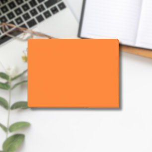 Post-it® Couleur unie orange du coucher de soleil néon No