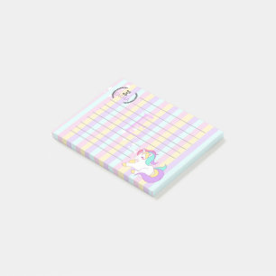 Post-it® Couleurs Arc-en-ciel Pastel Mignon Monogramme Lico