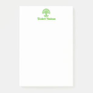 Post-it® Couleurs DIY Nœud Celtique Arbre de Vie avec Nom V
