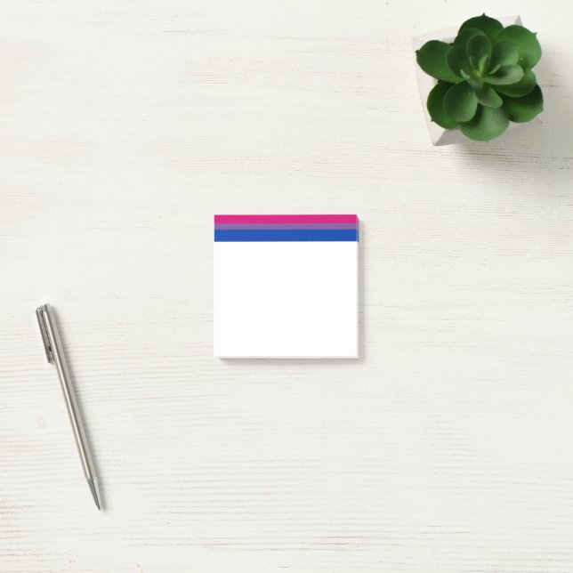 Post-it® Couleurs du drapeau de fierté bisexuelle de Slippe (Bureau)