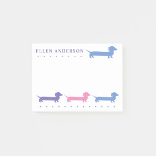 Post-it® Couleurs et textures personnalisées Cute Dachshund