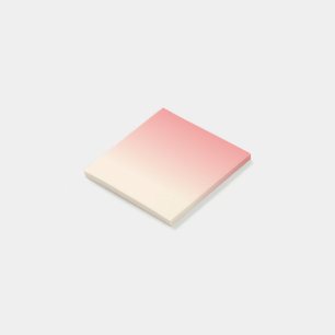 Post-it® Couleurs ombres de corail blanc et clair d'époque