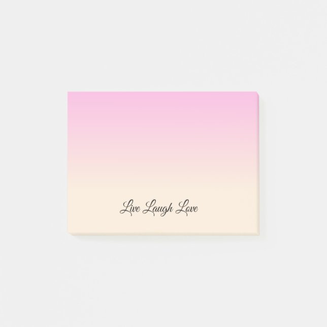 Post-it® Couleurs Ombres de Rose blanc antique et lavande (Devant)
