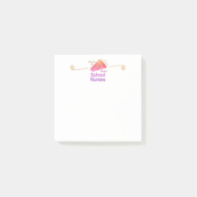 Post-it® Coup de chapeau aux infirmières scolaires (Devant)