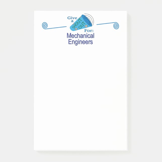 Post-it® Coup de chapeau aux ingénieurs mécaniciens (Devant)