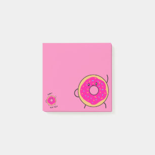 Post-it® Coupable rose de la nouveauté Donut