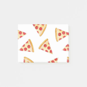 Post-it® Coupe de pizza sur arrière - plan transparent