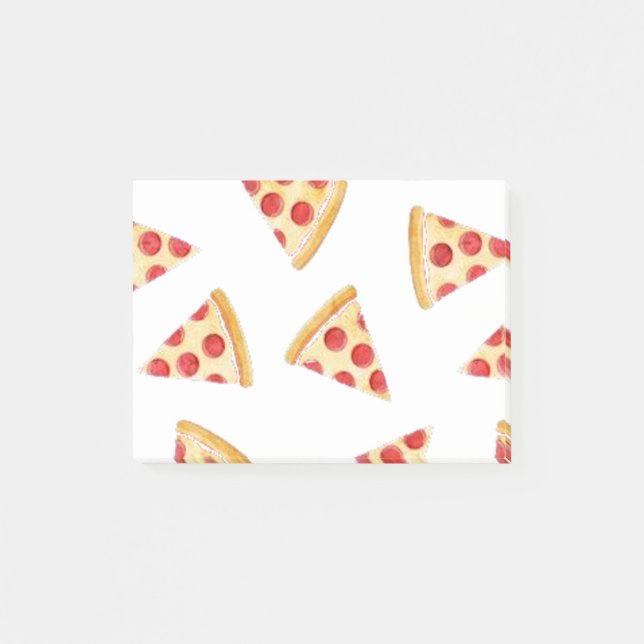 Post-it® Coupe de pizza sur arrière - plan transparent (Devant)