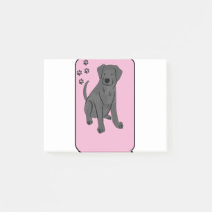 Post-it® Coupe pour chien de laboratoire noir