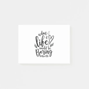 Post-it® Couple Cadeau Admettre Que La Vie Serait Ennuyeux