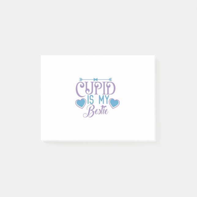 Post-it® Couple Cadeau Cupid Est Mon Bestie (Devant)