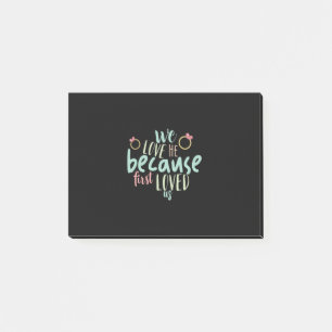 Post-it® Couple Cadeau Parce Que First Nous Aimait