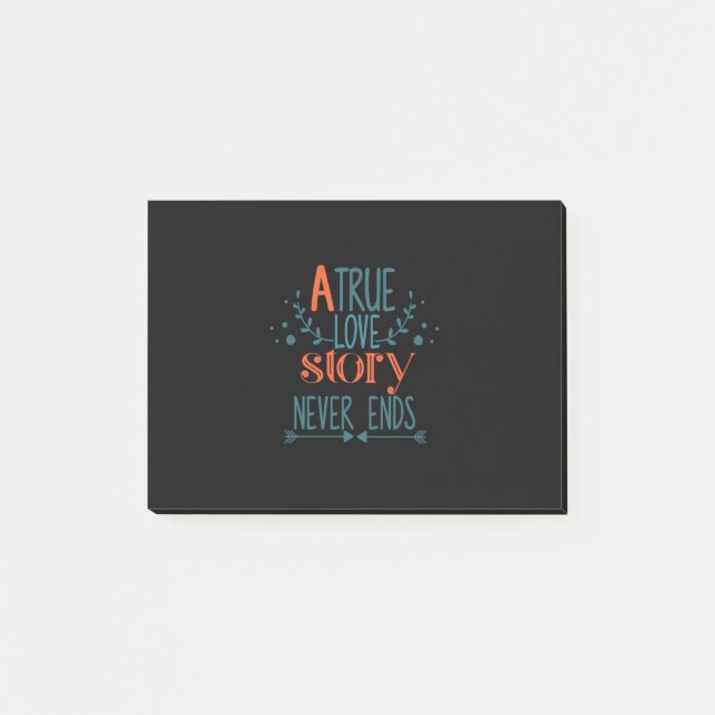 Post-it® Couple Cadeau Une véritable histoire d'amour (Devant)