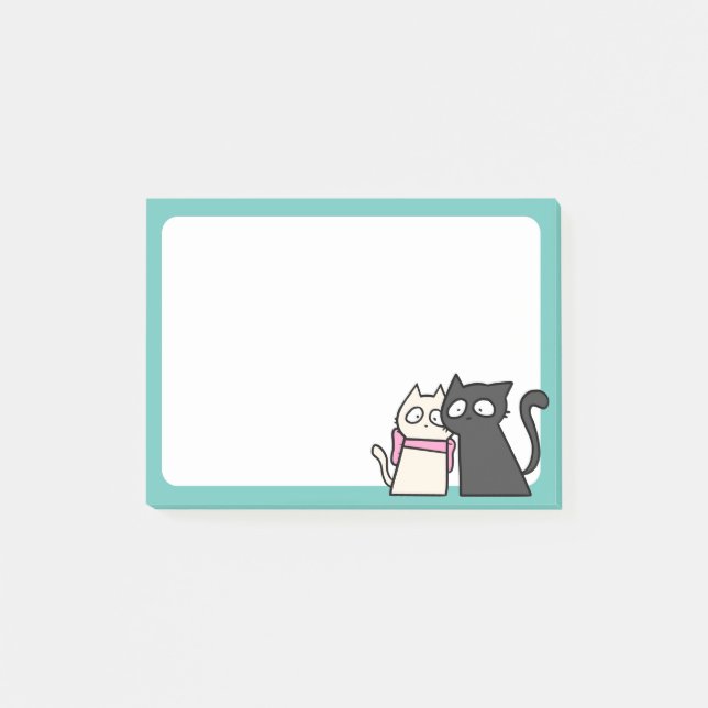 Post-it® couple de chat 3x4 (Devant)