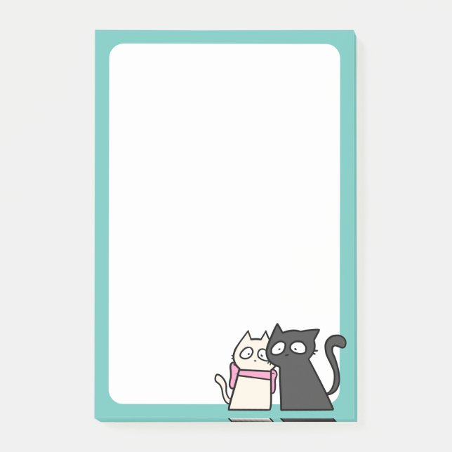 Post-it® couple de chat 4x6 (Devant)