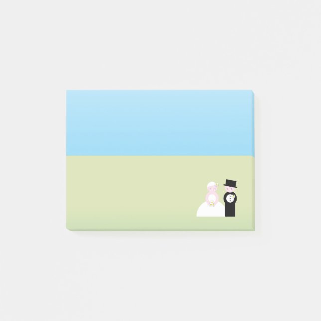 Post-it® Couples mignons de mariage (Devant)