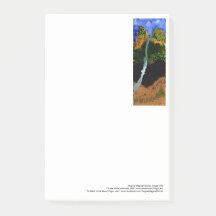 Courant se précipitant des grands post-its de ciel