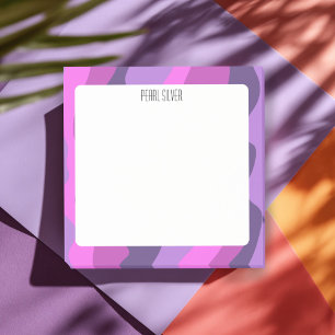 Post-it® Courbes colorées CUSTOM Chic Monogramme Personnali