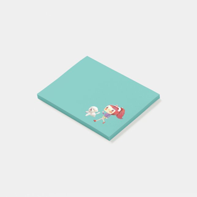 Post-it® Courir avec un chien au bord de la mer (Incliné)