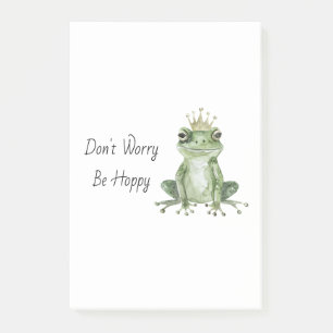 Post-it® Couronne de grenouille verte Ne t'inquiète pas soi