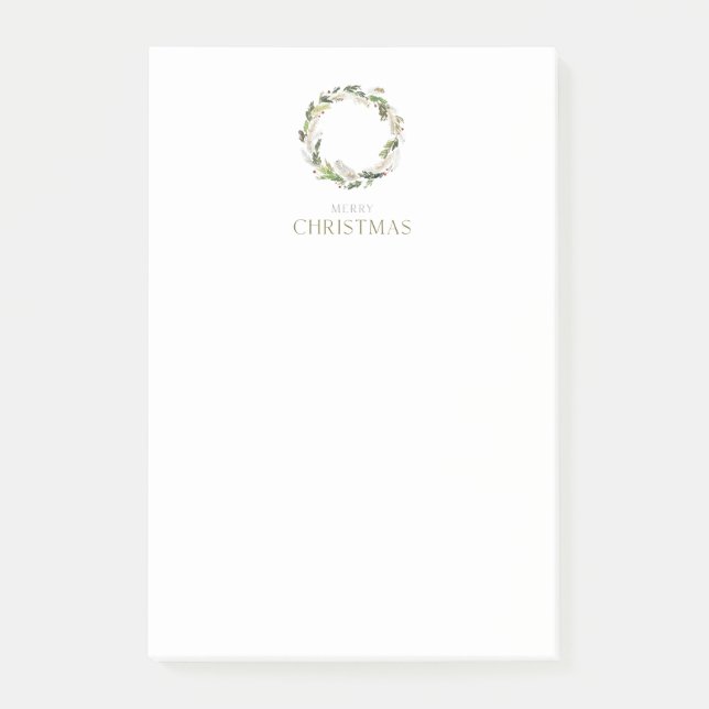 Post-it® Couronne de Noël minimaliste (Devant)