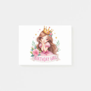 Post-it® Couronne de princesse pour fille d'anniversaire