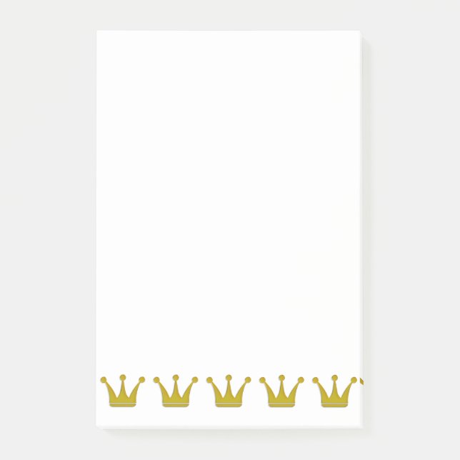 Post-it® Couronnes Dorées Bordure + vos idées (Devant)