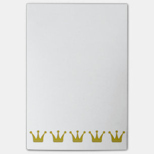 Post-it® Couronnes Dorées Bordure + vos idées