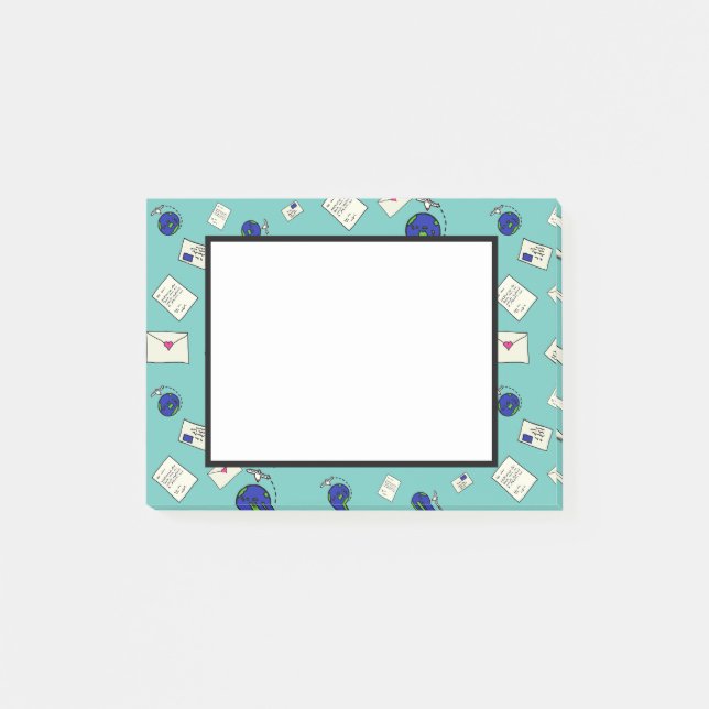 Post-it® Courrier dans le monde (Devant)