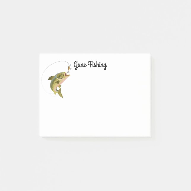 Post-it® Courrier--Note-Pêche (Devant)