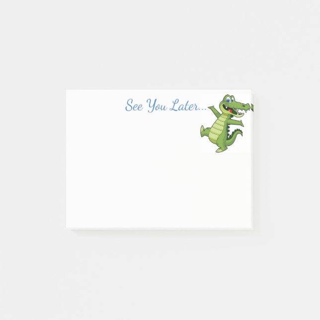 Post-it® Courrier--Notes d'alligator (Devant)